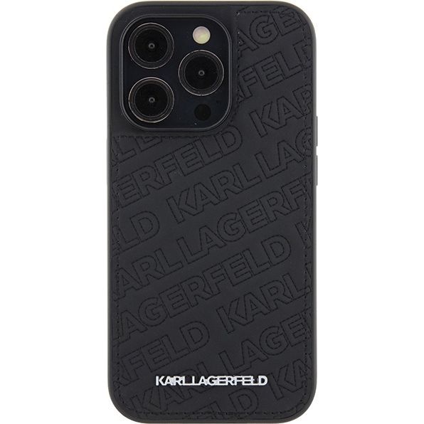 Etui Karl Lagerfeld HardCase Quilted K Pattern do Apple iPhone 15 Plus / 14 Plus, czarne